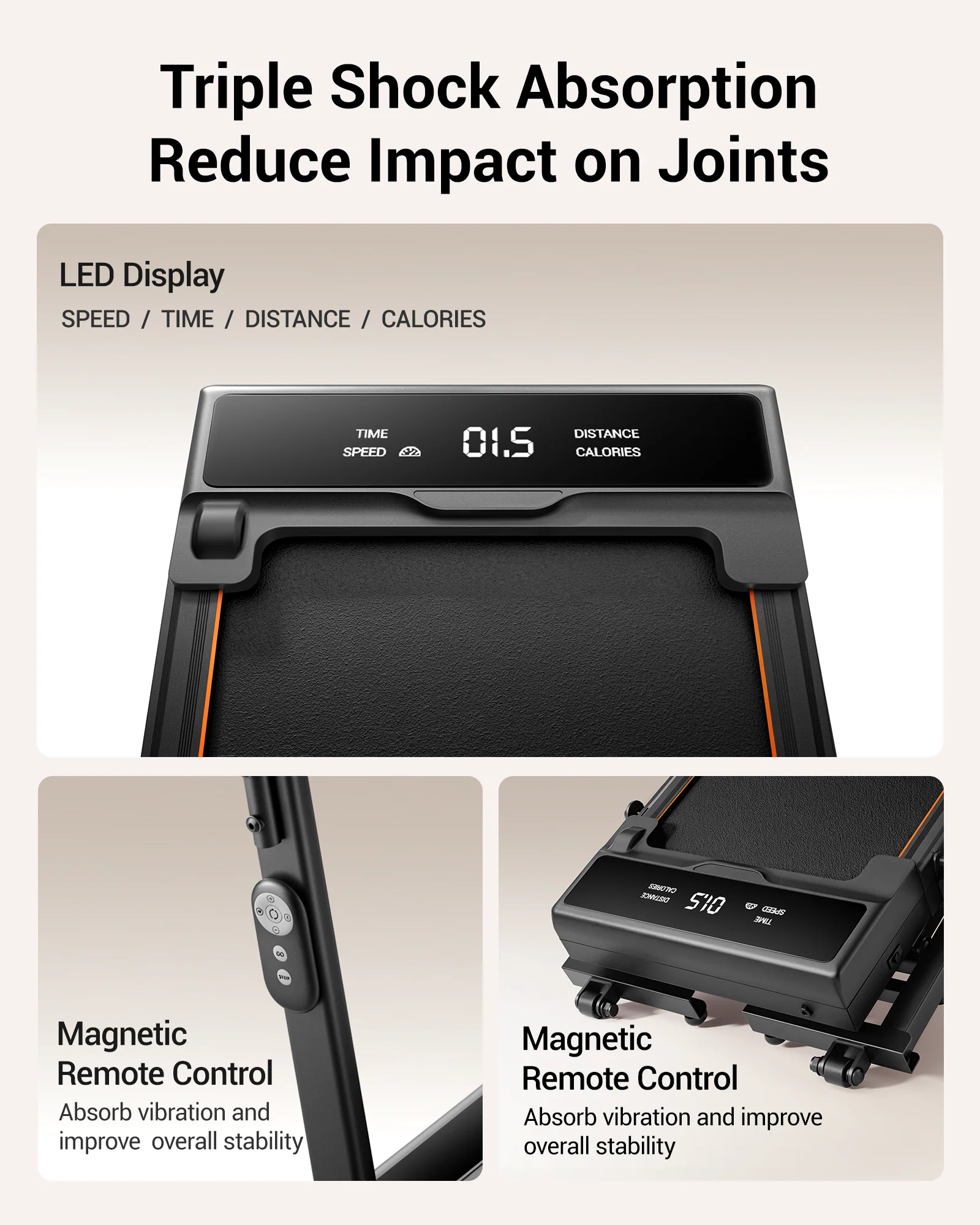 UMAY X5FD LED display and magnetic remote controls